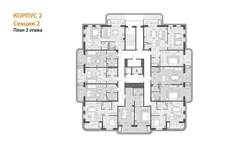 Квартира Студия 40.5 кв. м