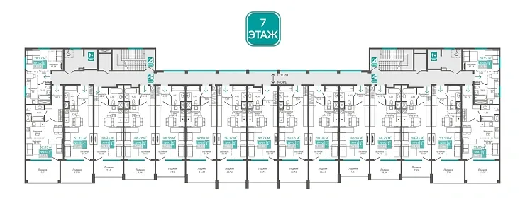 Апартаменты 1-комн. 28.97 кв.м