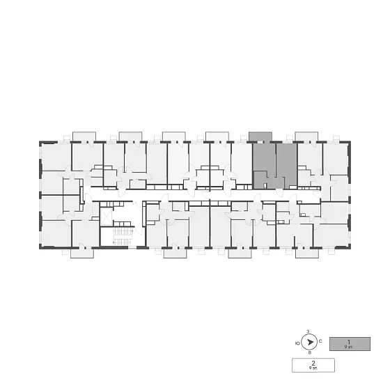 Квартира 1-комн. 39.92 кв. м